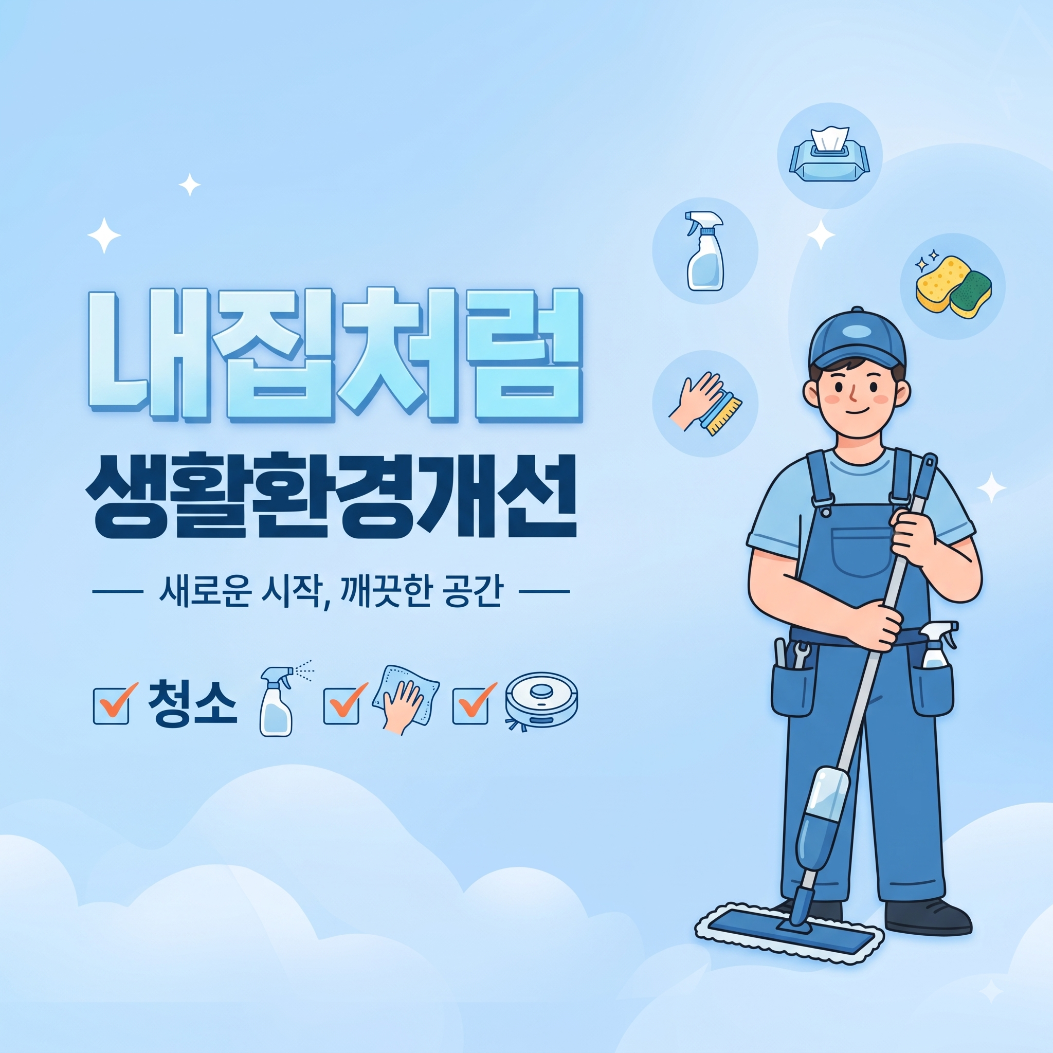 내집처럼 생활환경개선 — 청소 · 도배 · 장판 · 인테리어